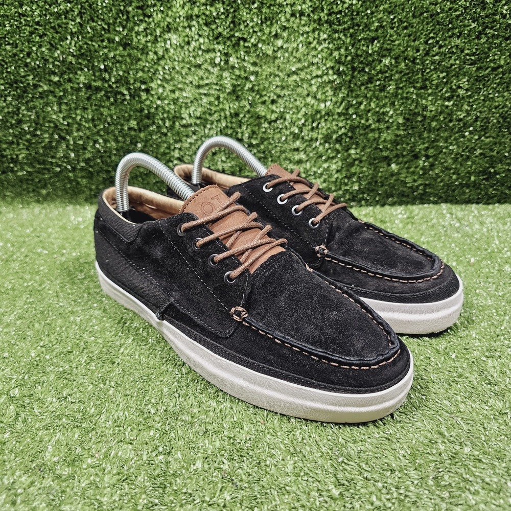 VANS OTW Cobern Black Leather Low Top Skateboard‎ Sneakers Mens Size 8